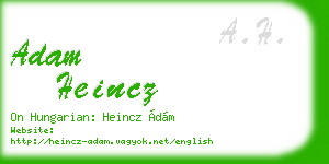 adam heincz business card