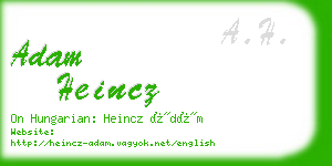 adam heincz business card